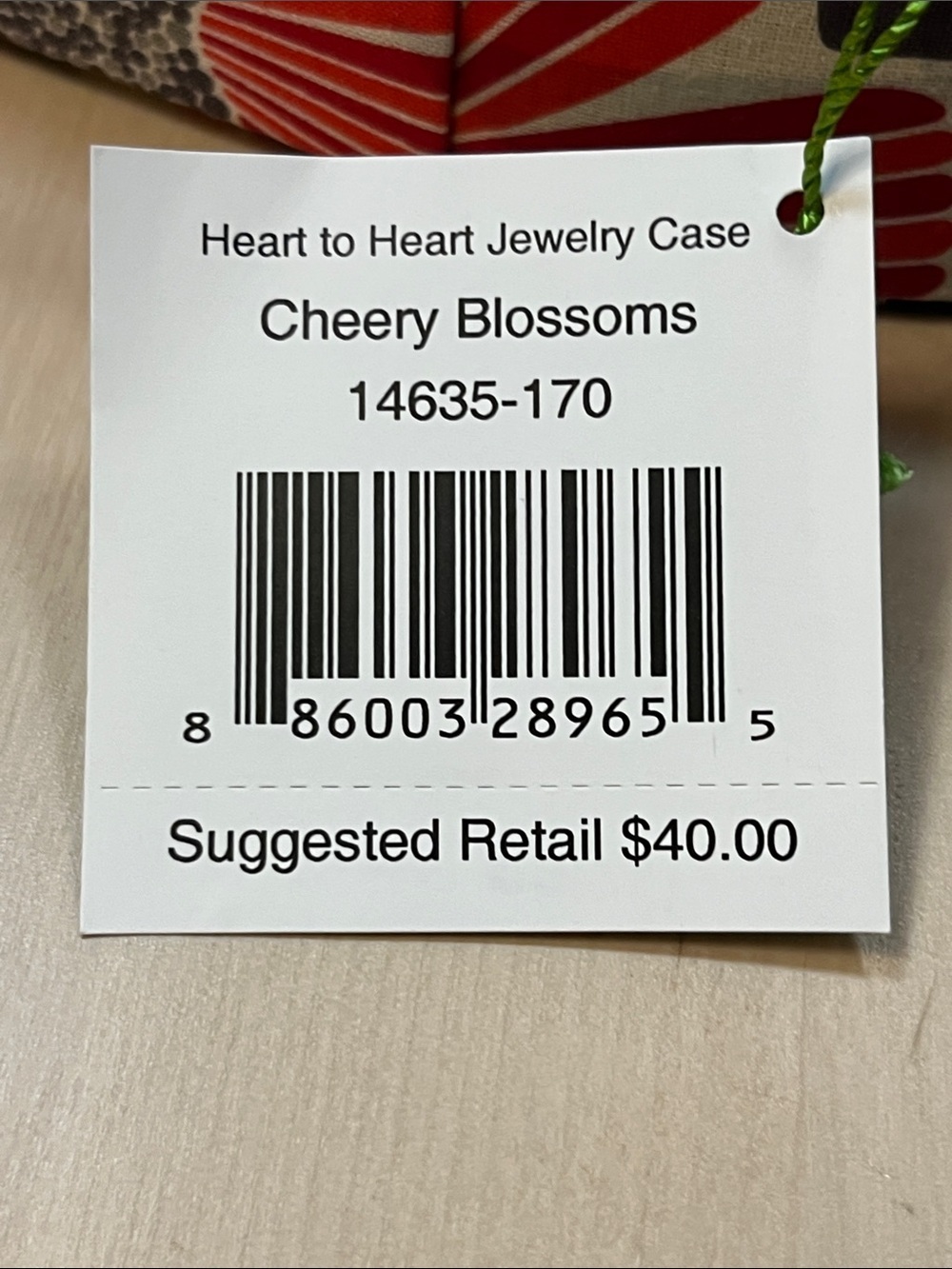 NWT - Vera Bradley Heart to Heart Jewelry Case in Cherry Blossoms 14635-170 - Picture 5 of 14